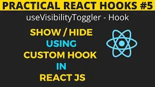 Show and Hide elements with a custom visibility toggle hook in ReactJS