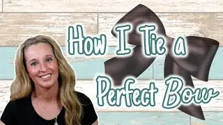 How to Tie the PERFECT Bow | Simple Bow | Easy way to Tie a Bow