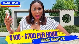 8 Websites That Will Pay You US$100-US$700 PER HOUR To Do SURVEYS