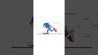 SONIC 2 - Flipaclip animation