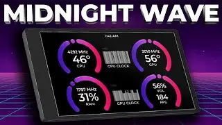 AIDA64 Sensor Panel: MIDNIGHT WAVE Layout ORISHA.TECH