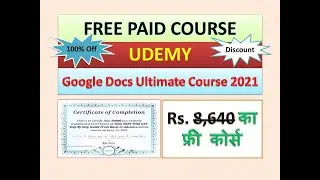 Free with Certificate | Google Docs Ultimate Course 2021