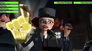 Madagascar 3: Europe's Most Wanted (2012) Final Battle with healthbars