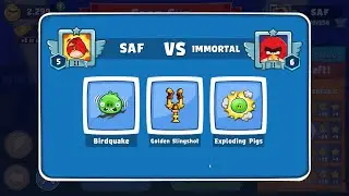 Angry Birds Friends. Star Cup Brawl! SAF vs IMMORTAL. Passage from Sergey Fetisov