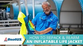 How To Rearm & Repack Your Inflatable Life Jacket/PFD | BoatUS