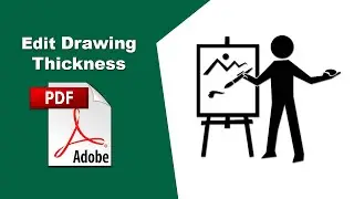 How to change drawing thickness in a pdf file (comment) using Adobe Acrobat Pro DC