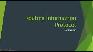 Routing Information Protocol Configuration, #RoutingInformationProtocol #RIPV2 Lab