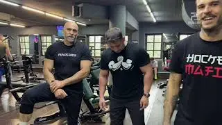 Тренировка для армрестлинга. Папа Смит перед Арматурой 3