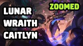 LUNAR WRAITH CAITLYN SKIN ZOOMED SPOTLIGHT - LEAGUE OF LEGENDS