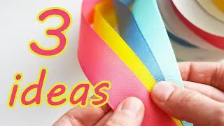 WHICH IDEA DO YOU LIKE BEST 🤩 Three beautiful mini ribbon bows