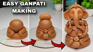 Easy Ganpati making idea / गणपति की मूर्ति बनाना सीखें / Eco friendly Ganesha making