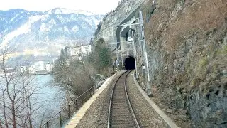 ★ 2x🎥 🇨🇭Bellinzona - Basel cab ride with snowfall (Switzerland)