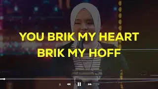 you brik my heart brik my hoff (Lyrics Terjemahan) Putri Ariani - Loneliness (Tiktok Viral)