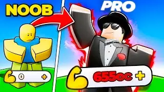 [NOOB TO MASTER] I Went Noob To Pro In Arm Wrestle Simulator Roblox