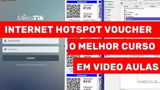 INTERNET HOTSPOT COM MIKROTIK ROUTEROS 7.7  - GERANDO VOUCHER DE ACESSO POR TEMPO - CONFIGURAÇÃO