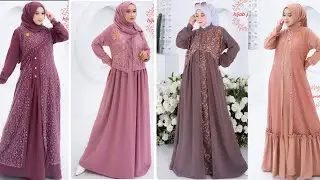 MODEL GAMIS CRINKLE KOMBINASI BROKAT MODERN