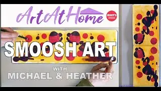 Smoosh Art! Awesome Art At Home Fun Easy Art Projects