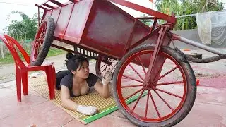 The genius girl restores the damaged tricycle to its original state - Girl Mechanical \ 🔥🔥🔥