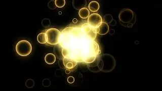 gold bubble particle