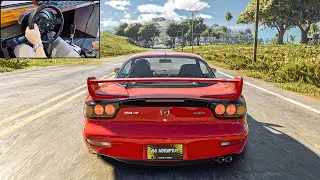 600HP Mazda RX7 - The Crew Motorfest (Steering Wheel + Shifter Gameplay)