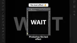 create fire text effect 🔥 - photoshop tutorial 