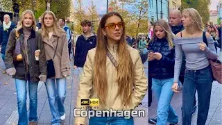 Busy Saturday in Downtown Copenhagen🇩🇰Denmark, 19 October 2024, Walking Tour, 4K HRD