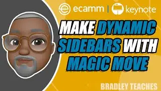 KEYNOTE & ECAMM: How to create pro-level sidebar animation with keynote Magic Move