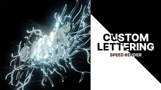 SPEED RENDER | CUSTOM LETTERING | 3D TEXT | BLENDER 3D