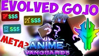 MAXED EVOLVED MONARCH TRIPLE GODLY STATS GOJO SHOWCASE IN ANIME VANGUARDS!