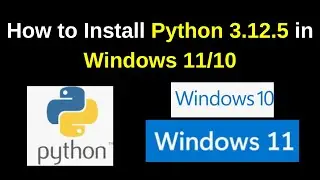 How to install Python 3.12.5 on Windows 11 run python program | How to Install python | 2024 Updated