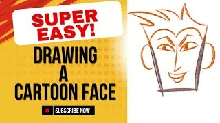 SUPER EASY way to Draw a cartoon face | Stephen Silver