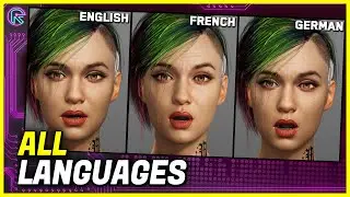 Cyberpunk 2077 REALISTIC Facial Animations for ALL Characters in ALL Languages - JALI