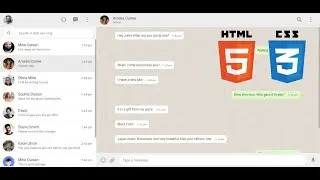 How to create WhatsApp clone using HTML and CSS