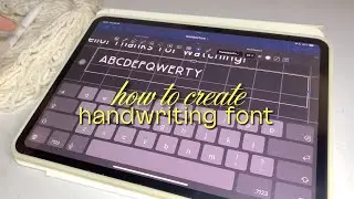 how to make your own handwriting a font 📝 + how to import on goodnotes ✍️