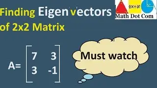 How to Find Eigenvectors of 2x2 Matrix | Math Dot Com