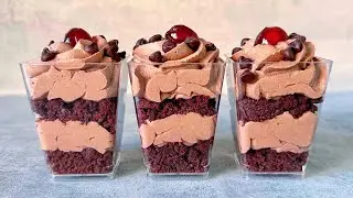 Chocolate dessert cups - no bake dessert. Easy and Yummy!