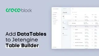 Add DataTables to CrocoBlock JetEngine Table Builder Using Elementor Wordpress