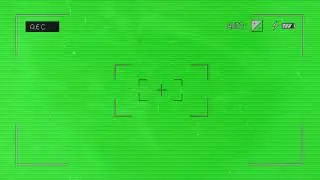 4K Camera recording Viewfinder Overlay Green Screen