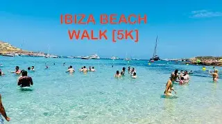 IBIZA STUNNING BEACH WALK [5K] - CALA COMTE - CALA BASSA - CALA TARIDA - IBIZA SPAIN SUMMER 2024