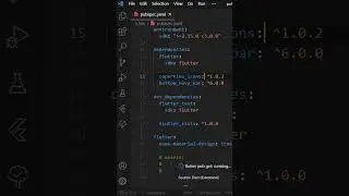 Install Flutter Packages in Visual Studio Code #shorts #Flutter