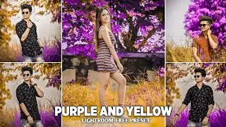 Lightroom Mobile Purple And Yellow Presets | Lightroom Presets Dng | Preset Download Free | Lr Edit