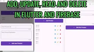 Create, read, update and delete in flutter and firebase - How to create CRUD in flutter and firebase