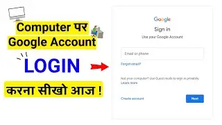 How to login Google Account on Laptop?