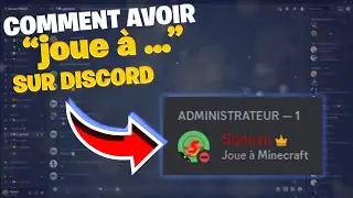 [TUTO-2023] Comment avoir "joue à ..." en STATUT sur Discord !?