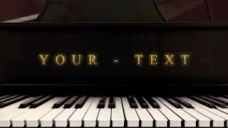 Free Logo Animation - Piano Music After Effects + Element 3D Template Project - Free Download