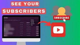 How To See Your Subscribers on YouTube -2024