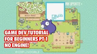 Making an Animal Crossing type game for beginners - Go & Raylib Tutorial - Part 1