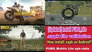 How to Install PUBG Mobile Lite.xapk file । PUBG  xapk file install । Pubg Mobile Lite apk install