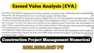 Earned Value Analysis(EVA) | Theory & Numerical | CPM | 2021.2019