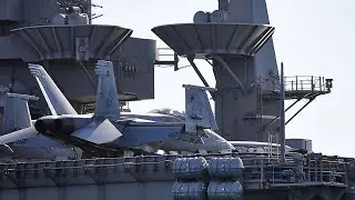 The Nimitz-class aircraft carrier USS Harry S. Truman conducts aerial operations at sea